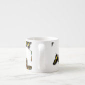 Tasse Expresso Joli motif de papillon (Dos)