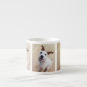 Tasse Expresso Joli sourire blanc renne Chien Chien Chien Chien C (Devant)