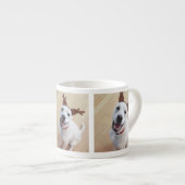 Tasse Expresso Joli sourire blanc renne Chien Chien Chien Chien C (Devant droit)
