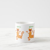 Tasse Expresso Joli triton orangé joyeux (Devant)