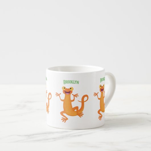 Tasse Expresso Joli triton orangé joyeux (Devant droit)