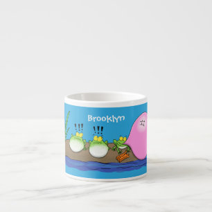 Tasse Expresso Jolie grenouilles drôles bubblegum dessin animé il