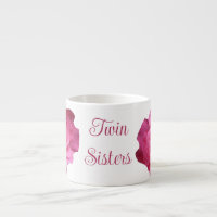 Jolies soeurs jumelles rose fleurie