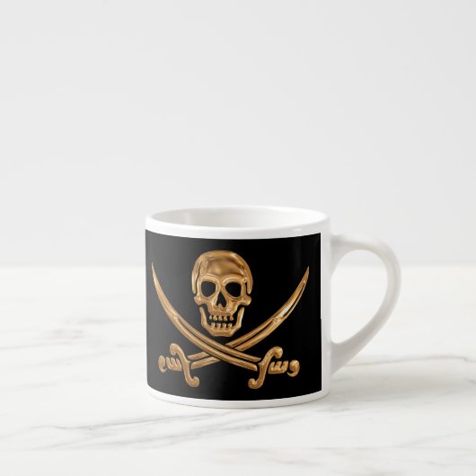 Tasse Expresso Jolly roger d'or (Droite)