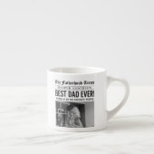 Tasse Expresso Journal personnalisé Best Papa Ever (Droite)