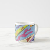 Tasse Expresso "Joy" Art Abstrait (Devant droit)