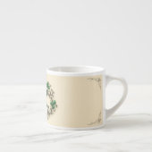 Tasse Expresso Joyeuse fête de la Saint-Patrick, modèle de trèfle (Droite)