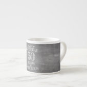Tasse Expresso Joyeux anniversaire - 50 ans et fabuleux (Devant droit)