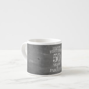 Tasse Expresso Joyeux Anniversaire - 50 Ans & Fabuleux