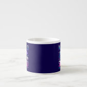 Tasse Expresso Joyeux Anniversaire Conception de Fête Océanique d (Devant)