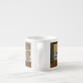 Tasse Expresso Joyeux art d'anniversaire (Dos)