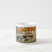 Tasse Expresso Joyeux art d'anniversaire (Devant)