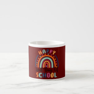 Tasse Expresso Joyeux Dernier Jour d'École Enseignant Élève