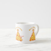 Tasse Expresso Joyeux Noël Arbre d'or Thunder_Cove (Devant droit)