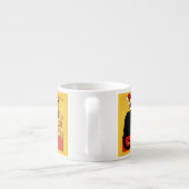 Tasse Expresso Joyeux Noël Du Conversation Noir (Dos)