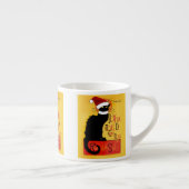 Tasse Expresso Joyeux Noël Du Conversation Noir (Droite)