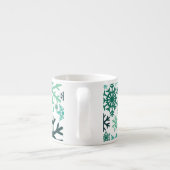 Tasse Expresso Joyeux Noël hiver Motif de flocon de neige (Dos)