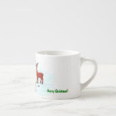 Tasse Expresso Joyeux Noël ! Snowman avec amis (Droite)