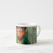 Tasse Expresso Joyeux St. Patrick's Day Leprechaun (Devant droit)