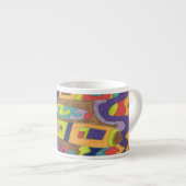 Tasse Expresso "Joyful Noise" Art Abstrait (Devant droit)