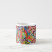 Tasse Expresso "Jungle Stripes I" Art Abstrait (Devant)