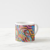 Tasse Expresso "Jungle Stripes I" Art Abstrait (Devant droit)