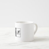 Tasse Expresso juste une fille qui adore faire du vélo (Devant droit)