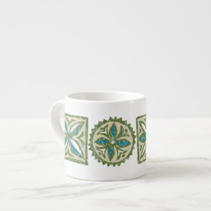 Tasse Expresso Kalakaua Hawaïen Tropical Tapa KL301