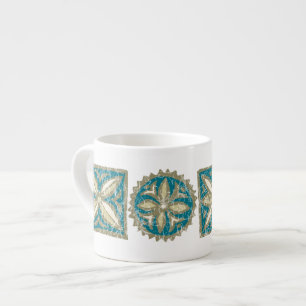 Tasse Expresso Kalakaua Hawaiian Tropical Tapa KL303