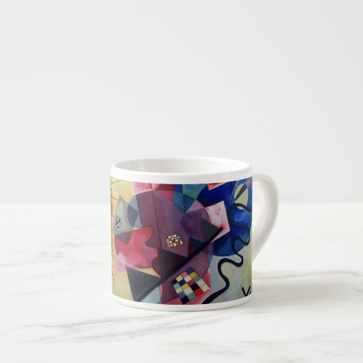 Tasse Expresso Kandinsky 1925/jaune/rouge/bleu/pixdezines (Devant droit)