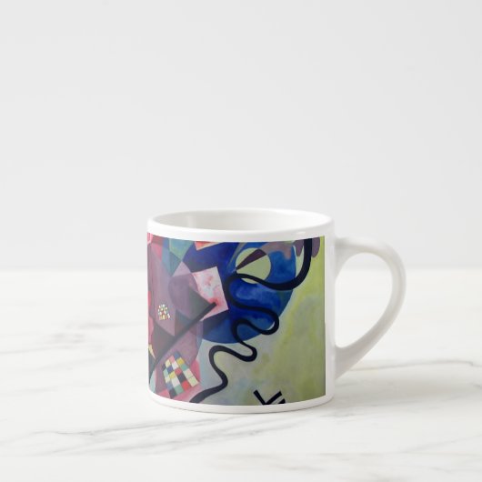 Tasse Expresso Kandinsky 1925/jaune/rouge/bleu/pixdezines (Droite)
