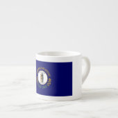 Tasse Expresso Kentucky : Drapeau d'État américain du Commonwealt (Devant droit)