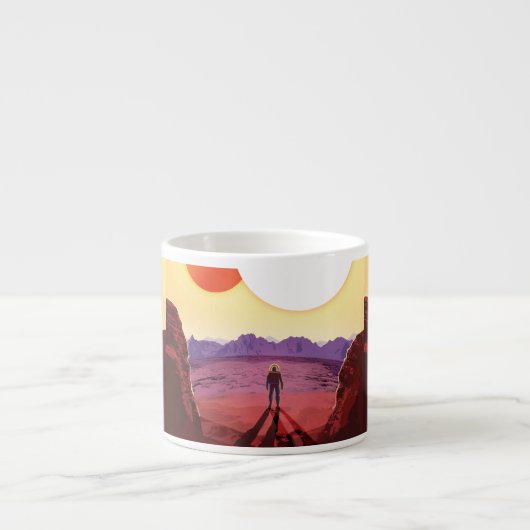 Tasse Expresso Kepler Space Voyage Destination Planète Aventure (Devant)