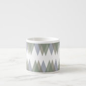 Tasse Expresso Khaki triangles (Devant)