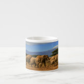 Tasse Expresso Kilimanjaro et éléphants (Devant)