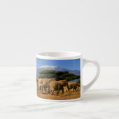 Tasse Expresso Kilimanjaro et éléphants (Droite)
