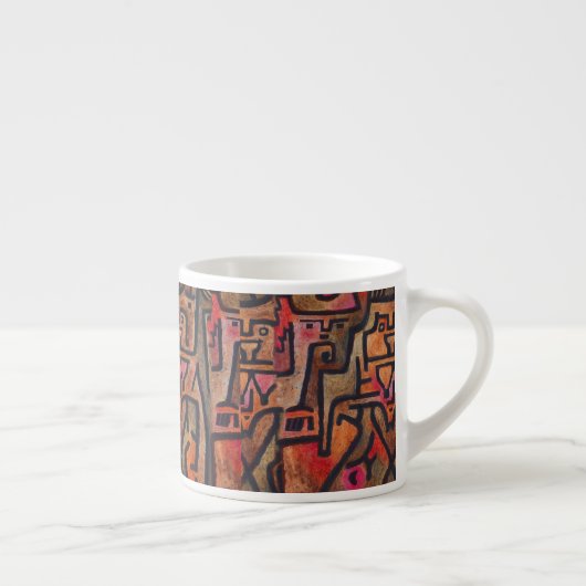 Tasse Expresso Klee Expressionniste Forêt Abstraite Art Moderne (Droite)