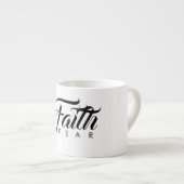 Tasse Expresso La foi au-dessus de la peur blanche (Devant droit)