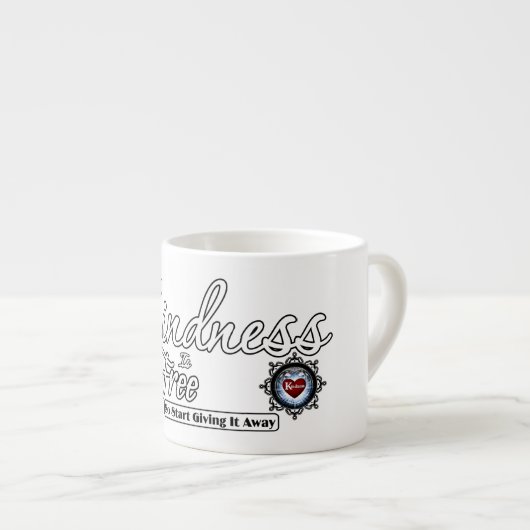Tasse Expresso La gentillesse est libre (Devant droit)