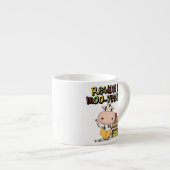 Tasse Expresso La lecture est MOO-velous (Devant droit)