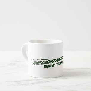 Tasse Expresso La Lumière Est Devenue Mon Sauveur - Vert