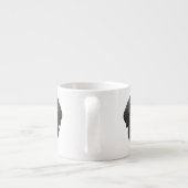 Tasse Expresso Labradoodle Chien Noir (Dos)