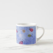 Tasse Expresso Ladybirds and Falling Leaves Blue Pattern (Droite)