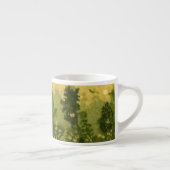 Tasse Expresso Laine "Summer Lawn" peinture paysage tons verts (Droite)