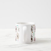 Tasse Expresso l'amour de cage à oiseaux badine le motif (Dos)