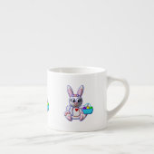 Tasse Expresso Lapin mignon avec un panier (Droite)