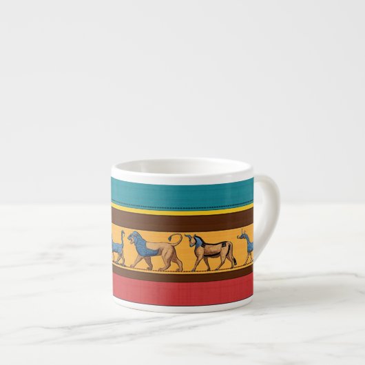 Tasse Expresso L'art antique assyrien (Devant droit)