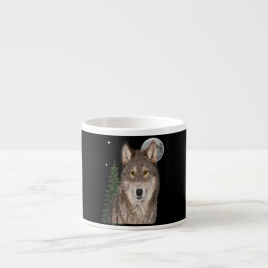 Tasse Expresso L'art loup (Devant)