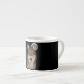 Tasse Expresso L'art loup (Devant droit)