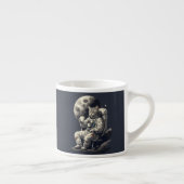 Tasse Expresso L'astronaute Chat ayant une coupe de café (Droite)